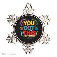 Rock The Test Dont Stress You Got This Teacher Testing Day  Ornament thumb 0