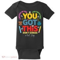 Rock The Test Dont Stress You Got This Teacher Testing Day  Baby Bodysuit thumb 0