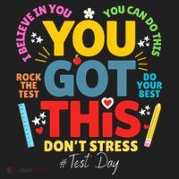 Rock The Test Dont Stress You Got This Teacher Testing Day  Golf Towel thumb 3