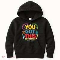 Rock The Test Dont Stress You Got This Teacher Testing Day  Kids Hoodie thumb 0