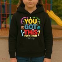 Rock The Test Dont Stress You Got This Teacher Testing Day  Kids Hoodie thumb 3