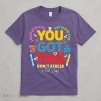 Rock The Test Dont Stress You Got This Teacher Testing Day  T-Shirt thumb 4