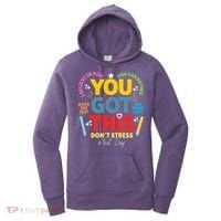 Rock The Test Dont Stress You Got This Teacher Testing Day  Women's Hoodie thumb 0