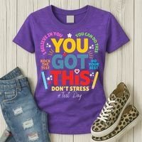Rock The Test Dont Stress You Got This Teacher Testing Day  Women's T-Shirt thumb 3