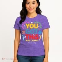 Rock The Test Dont Stress You Got This Teacher Testing Day  Women's T-Shirt thumb 4