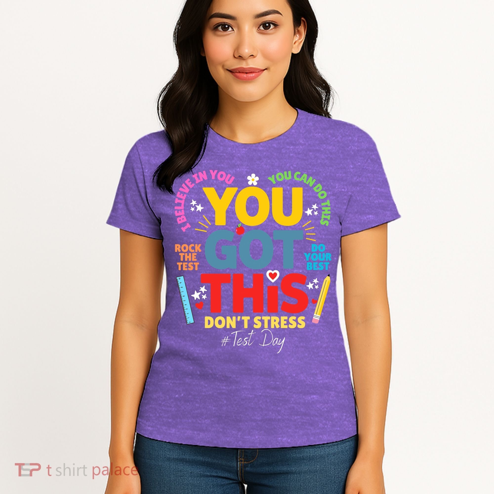 Rock The Test Dont Stress You Got This Teacher Testing Day  Women's T-Shirt