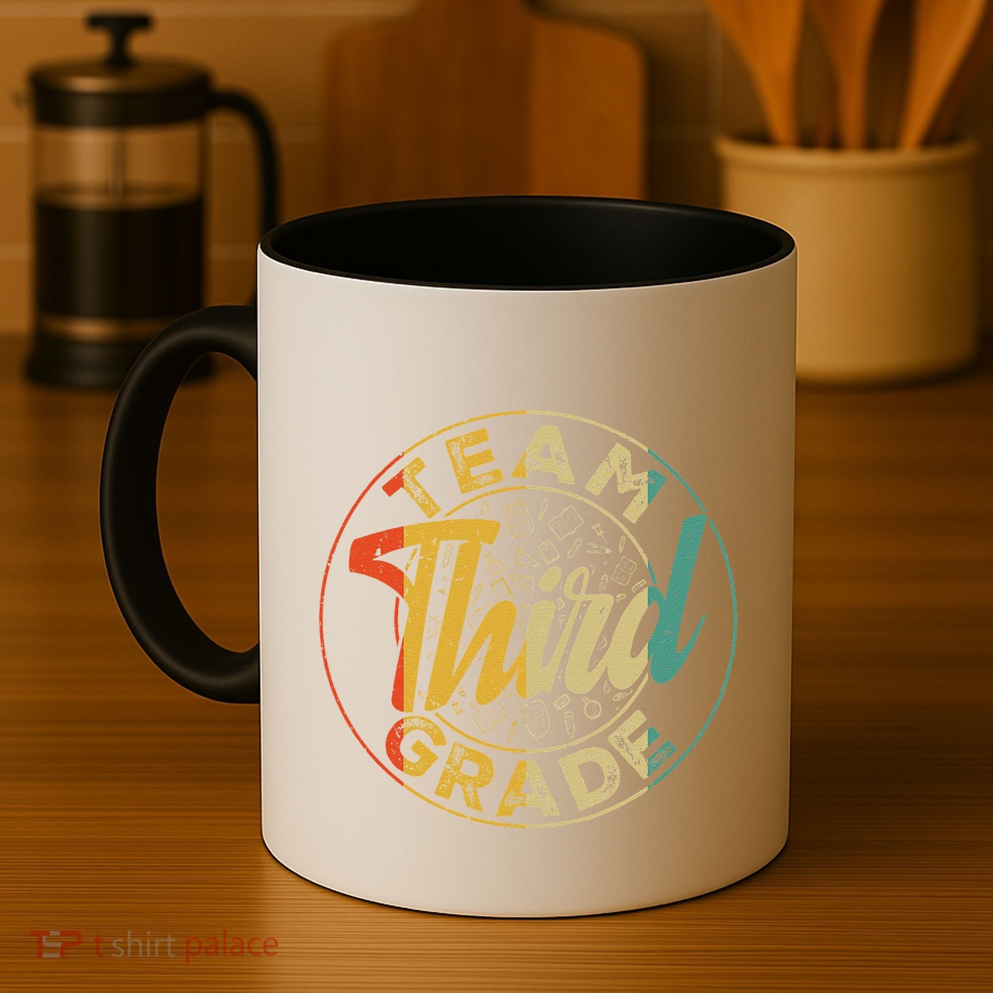Retro Team Third Grade Back To School First Day Of School Coffee Mug