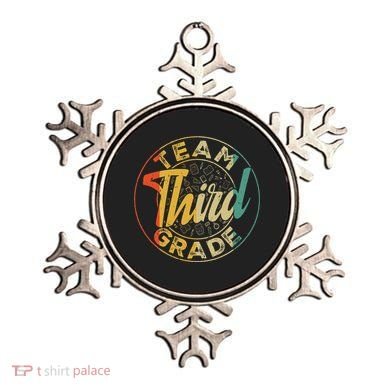 Retro Team Third Grade Back To School First Day Of School Ornament