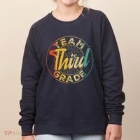 Retro Team Third Grade Back To School First Day Of School Women's Sweatshirt thumb 0