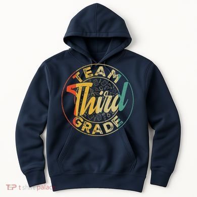 Retro Team Third Grade Back To School First Day Of School Hoodie