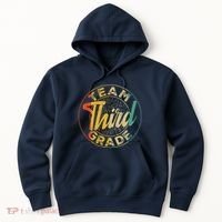 Retro Team Third Grade Back To School First Day Of School Hoodie thumb 0