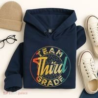 Retro Team Third Grade Back To School First Day Of School Hoodie thumb 4