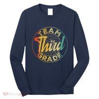 Retro Team Third Grade Back To School First Day Of School Long Sleeve Shirt thumb 0