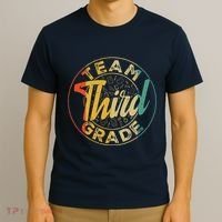 Retro Team Third Grade Back To School First Day Of School T-Shirt thumb 3