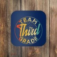 Retro Team Third Grade Back To School First Day Of School Coaster thumb 0