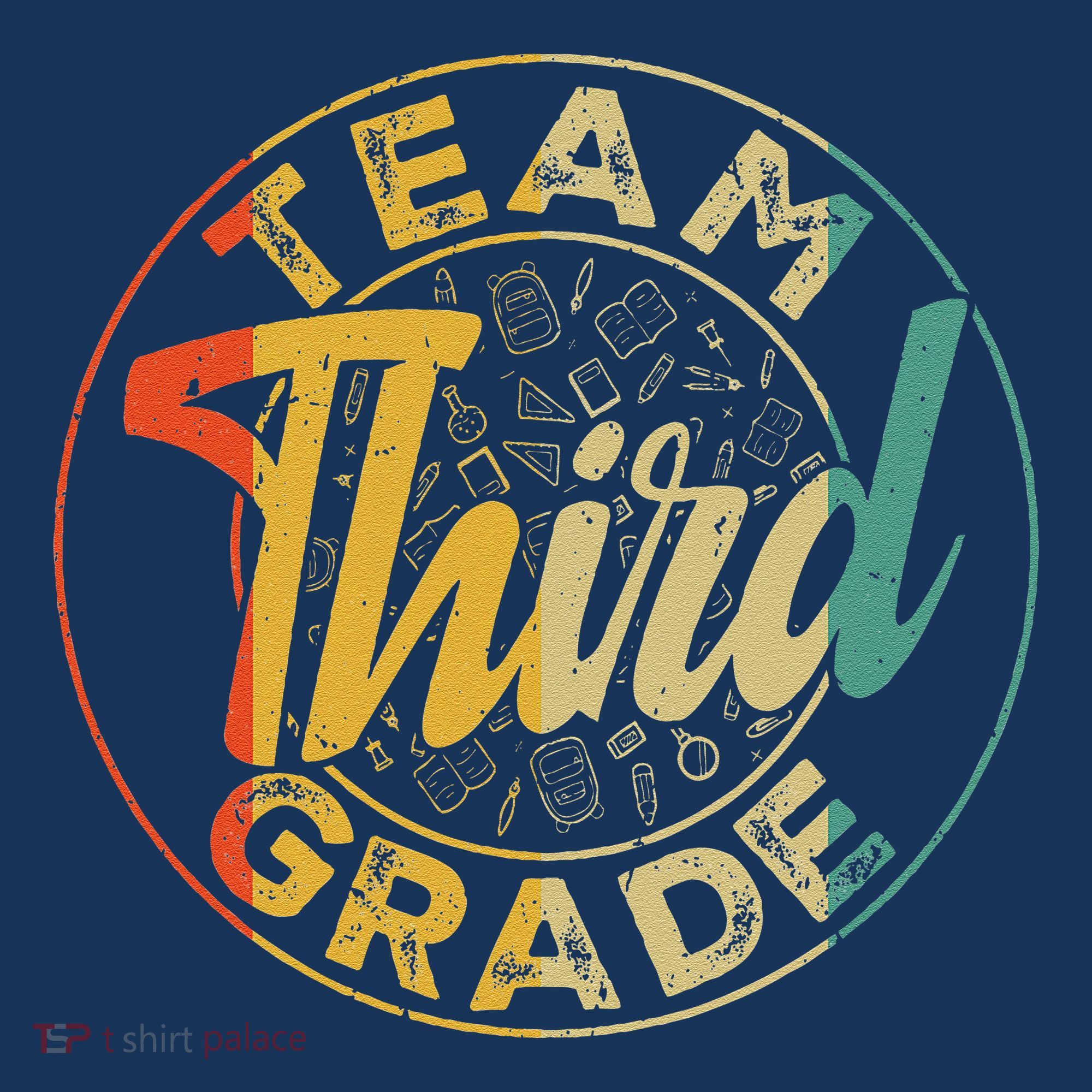 Retro Team Third Grade Back To School First Day Of School Women's Hoodie
