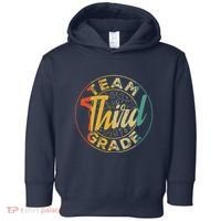 Retro Team Third Grade Back To School First Day Of School Toddler Hoodie thumb 0