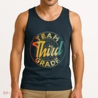 Retro Team Third Grade Back To School First Day Of School Tank Top thumb 3