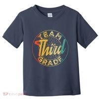Retro Team Third Grade Back To School First Day Of School Toddler T-Shirt thumb 0