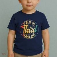 Retro Team Third Grade Back To School First Day Of School Toddler T-Shirt thumb 2