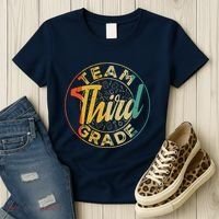 Retro Team Third Grade Back To School First Day Of School Women's T-Shirt thumb 3