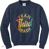 Retro Team Third Grade Back To School First Day Of School Kids Sweatshirt thumb 0