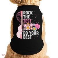 Rock The Test Do Your Best Testing Day Teachers Students Doggie Tank thumb 0