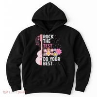 Rock The Test Do Your Best Testing Day Teachers Students Hoodie thumb 0