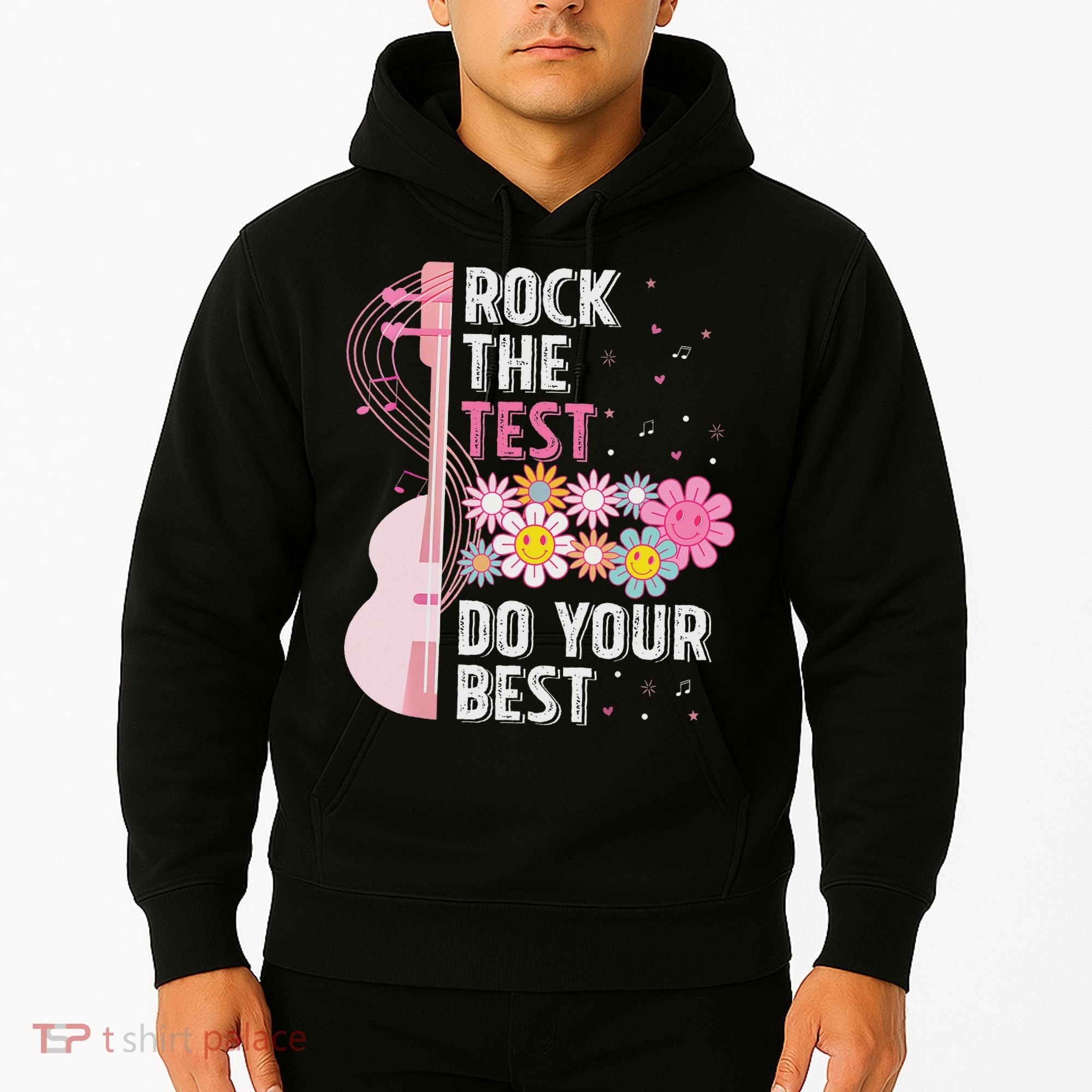 Rock The Test Do Your Best Testing Day Teachers Students Hoodie