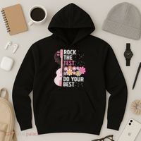 Rock The Test Do Your Best Testing Day Teachers Students Hoodie thumb 3