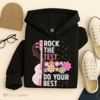 Rock The Test Do Your Best Testing Day Teachers Students Hoodie thumb 4