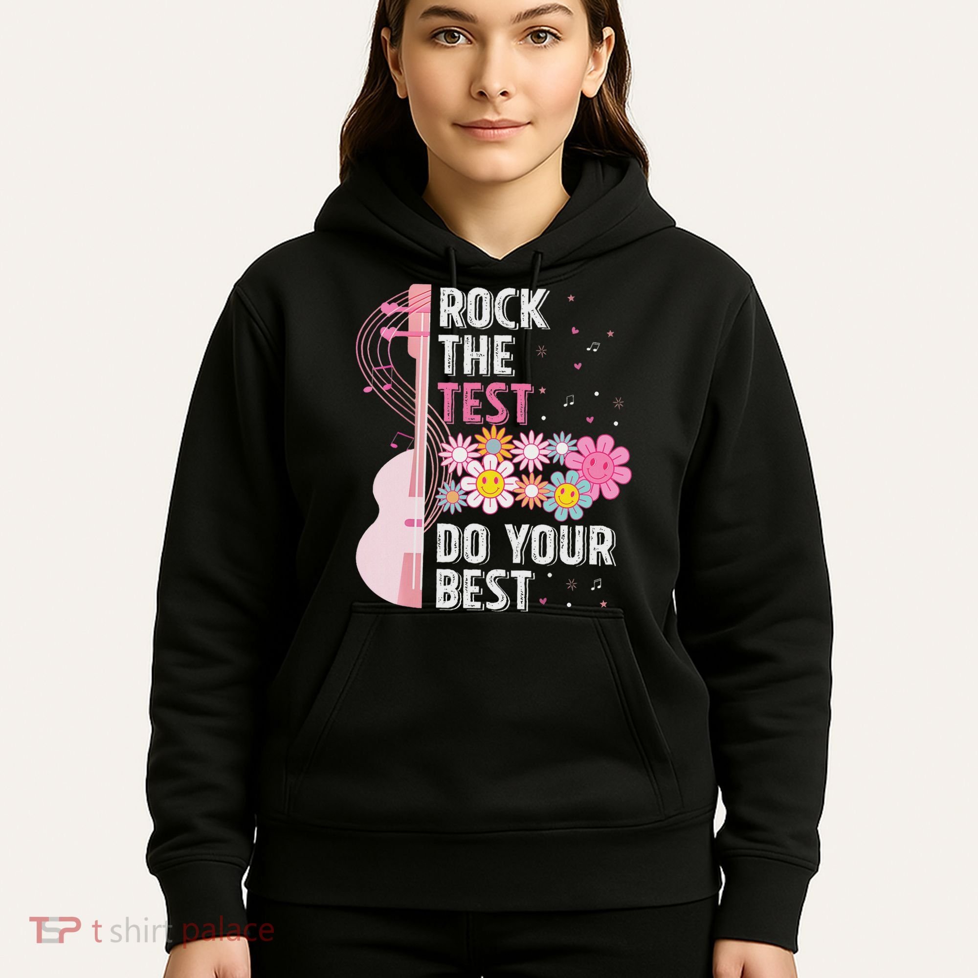 Rock The Test Do Your Best Testing Day Teachers Students Hoodie