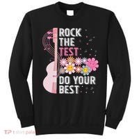 Rock The Test Do Your Best Testing Day Teachers Students Sweatshirt thumb 0