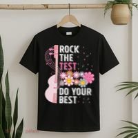 Rock The Test Do Your Best Testing Day Teachers Students T-Shirt thumb 2