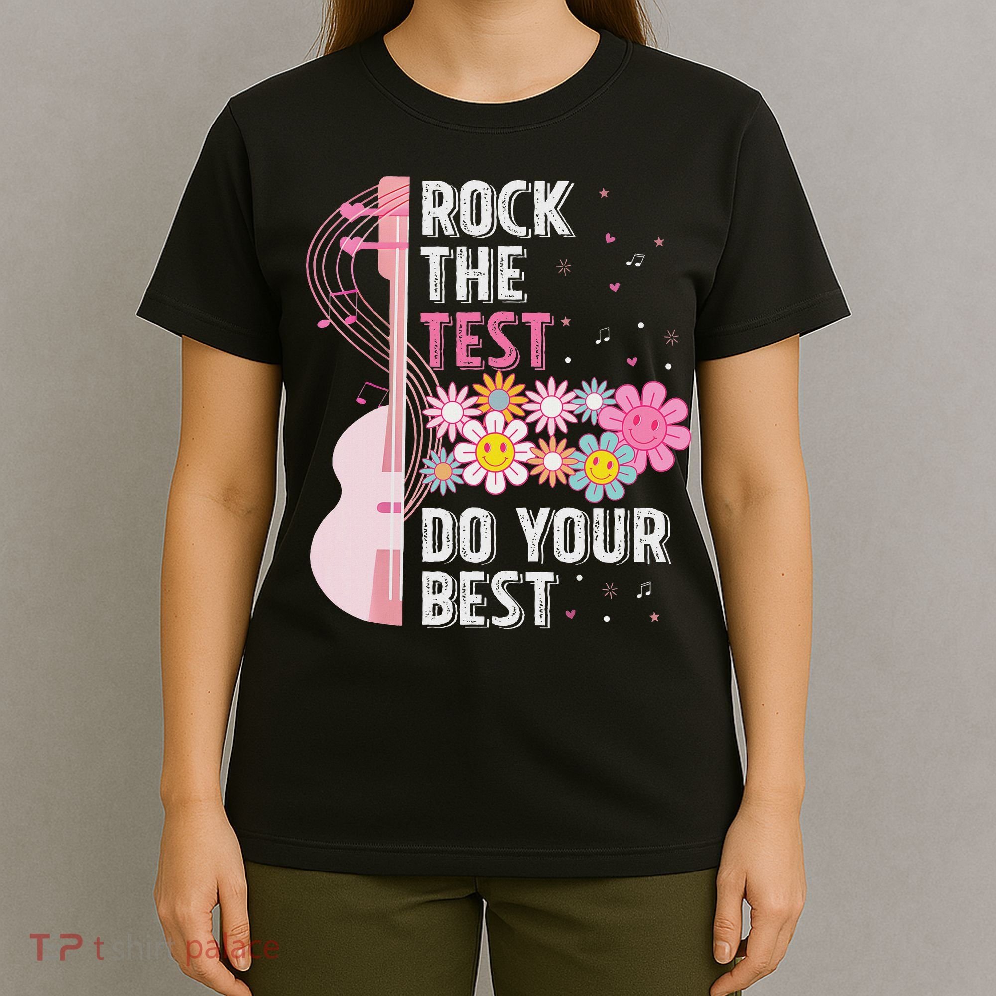 Rock The Test Do Your Best Testing Day Teachers Students T-Shirt