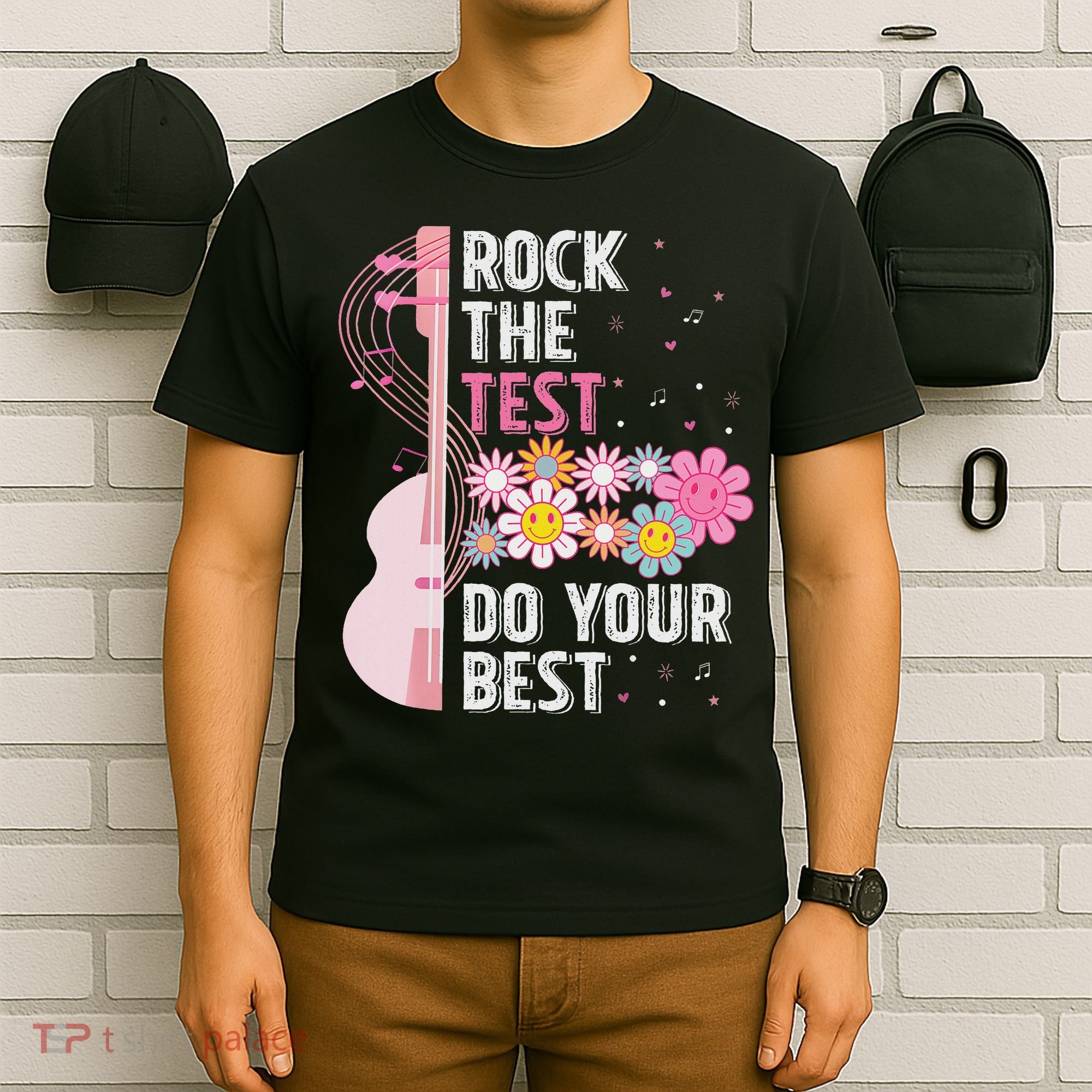 Rock The Test Do Your Best Testing Day Teachers Students T-Shirt