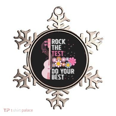 Rock The Test Do Your Best Testing Day Teachers Students Ornament