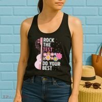 Rock The Test Do Your Best Testing Day Teachers Students Women's Tank Top thumb 2