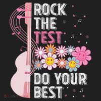 Rock The Test Do Your Best Testing Day Teachers Students Hat thumb 2