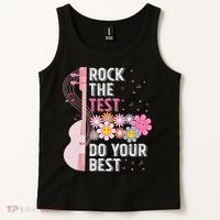 Rock The Test Do Your Best Testing Day Teachers Students Tank Top thumb 2