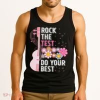 Rock The Test Do Your Best Testing Day Teachers Students Tank Top thumb 3
