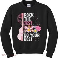 Rock The Test Do Your Best Testing Day Teachers Students Kids Sweatshirt thumb 0