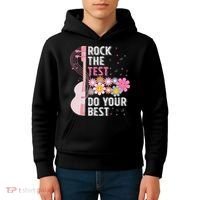Rock The Test Do Your Best Testing Day Teachers Students Kids Hoodie thumb 4