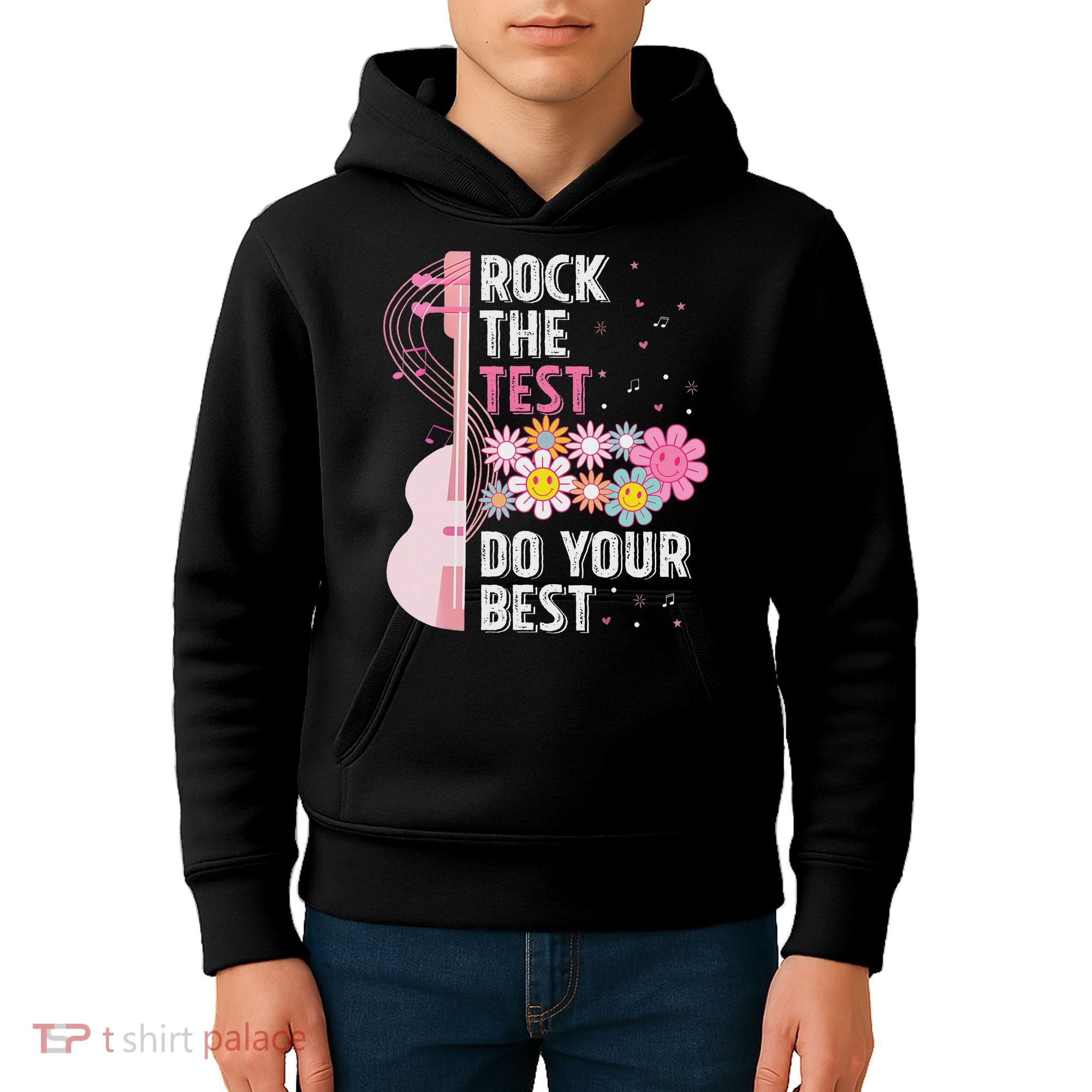 Rock The Test Do Your Best Testing Day Teachers Students Kids Hoodie