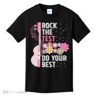 Rock The Test Do Your Best Testing Day Teachers Students Kids T-Shirt thumb 0