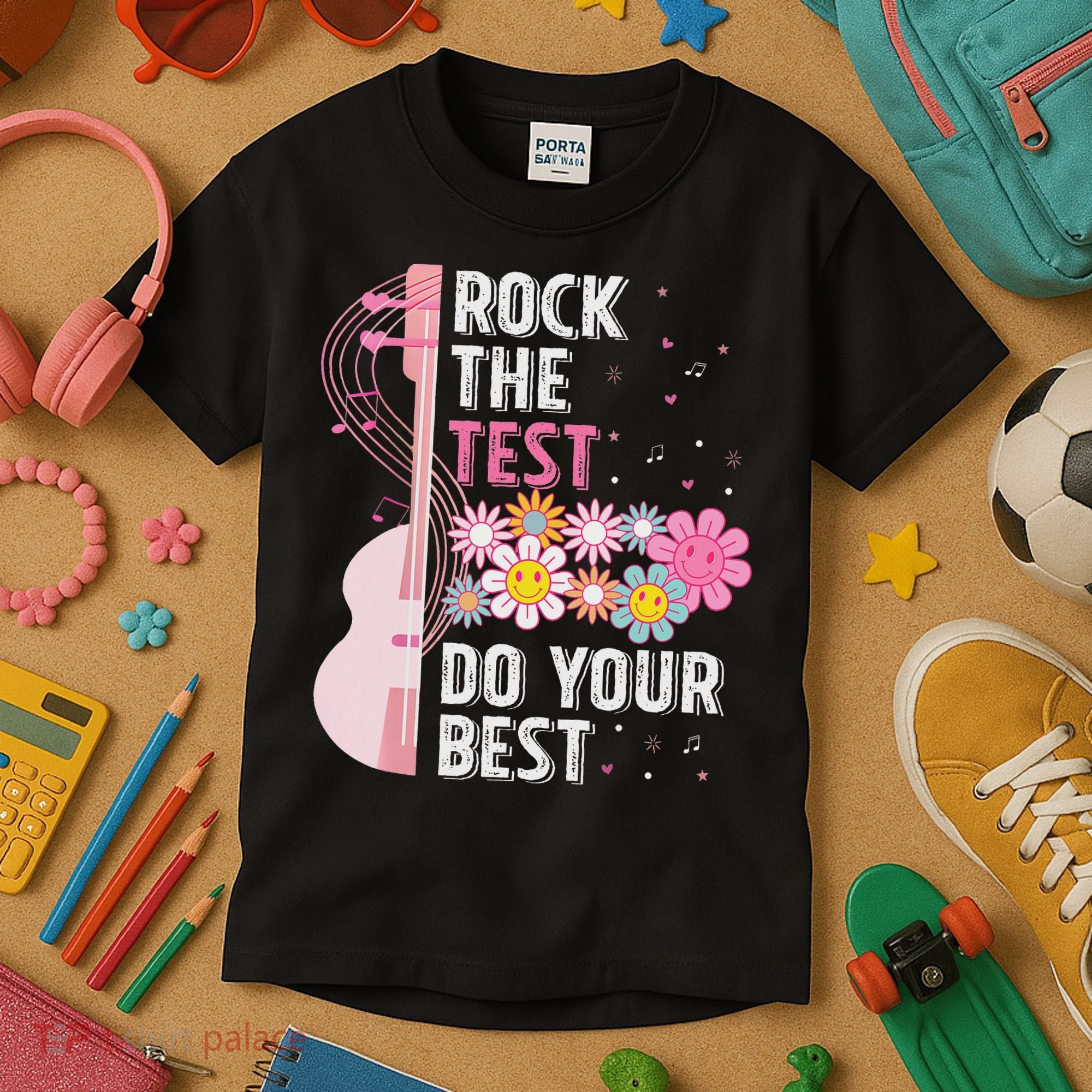 Rock The Test Do Your Best Testing Day Teachers Students Kids T-Shirt