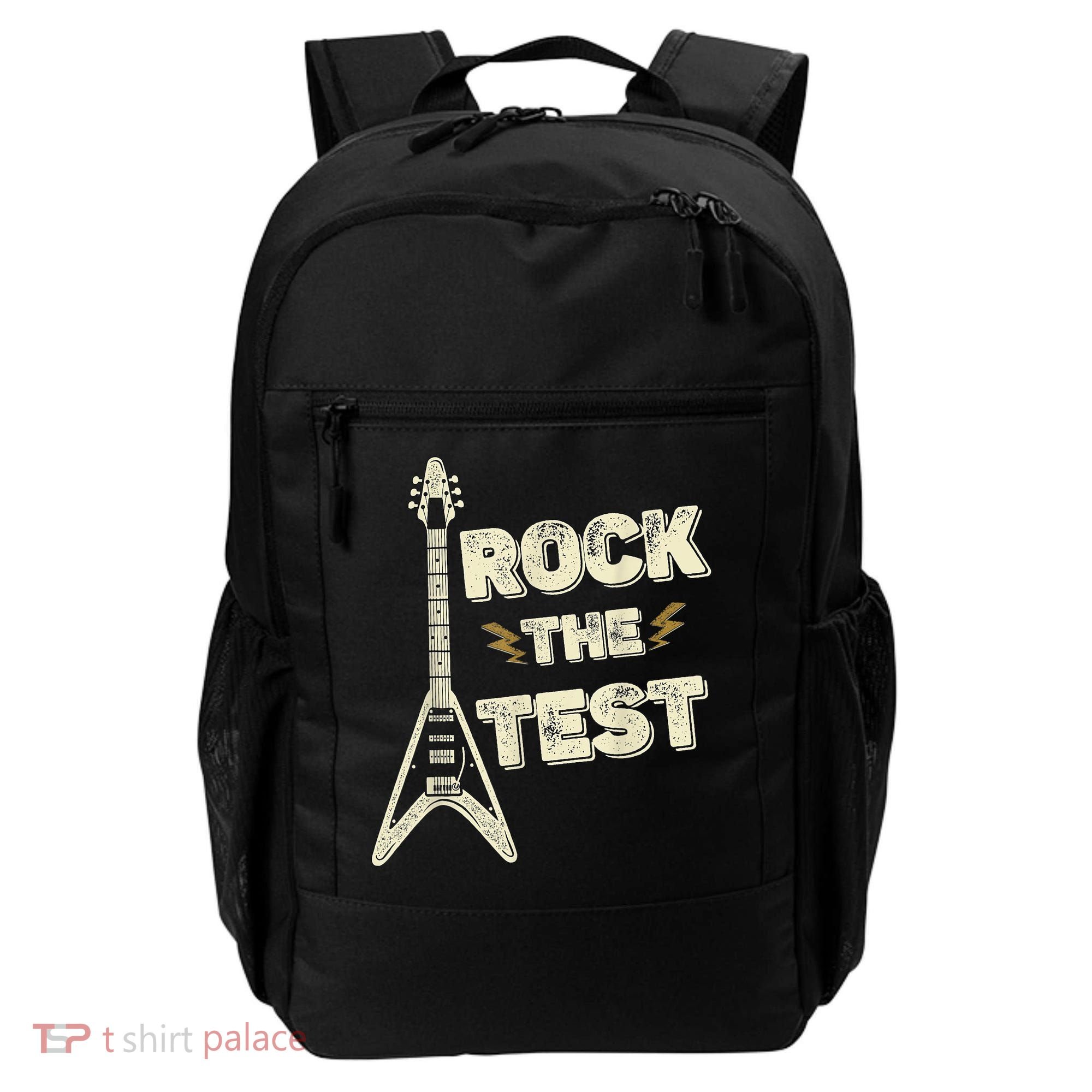 Rock The Test Guitar Teacher Test Day Testing Day Teacher Backpack