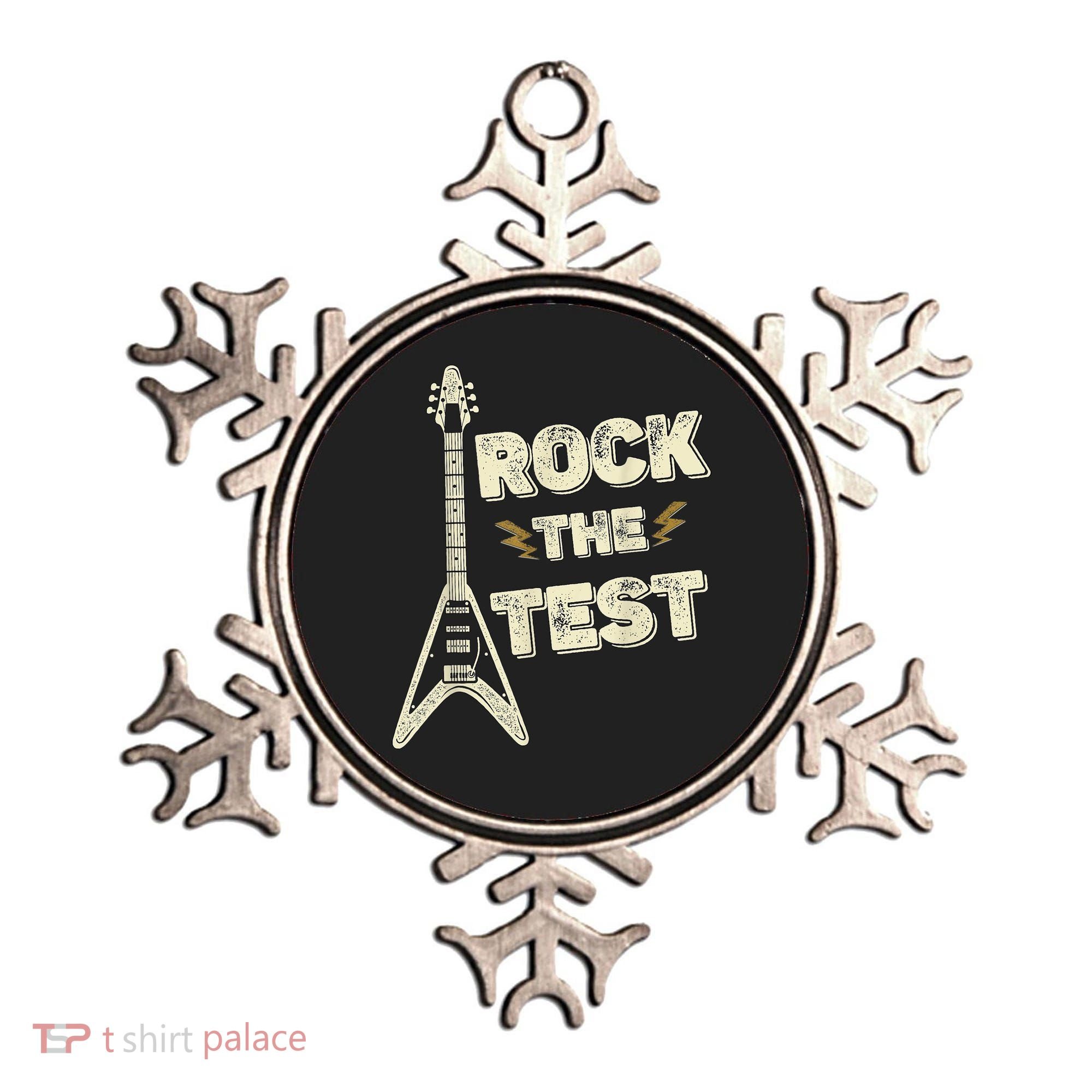 Rock The Test Guitar Teacher Test Day Testing Day Teacher Ornament