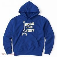 Rock The Test Guitar Teacher Test Day Testing Day Teacher Hoodie thumb 0