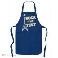 Rock The Test Guitar Teacher Test Day Testing Day Teacher Apron thumb 0
